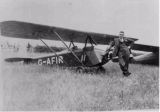 Jack Squire with Luton Minor Aircraft