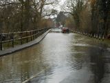 Looking down the road from the Bridge